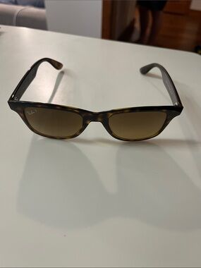 Ray-Ban Tortoiseshell Frame Sunglasses with Brown Lenses